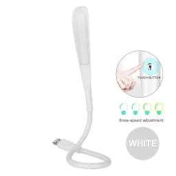 1Pc Mini Portable USB LED Light Touch Sensor Lights Dimmable Adjustable Bright Table Desk Lamp For Power Bank PC Laptop Notebook