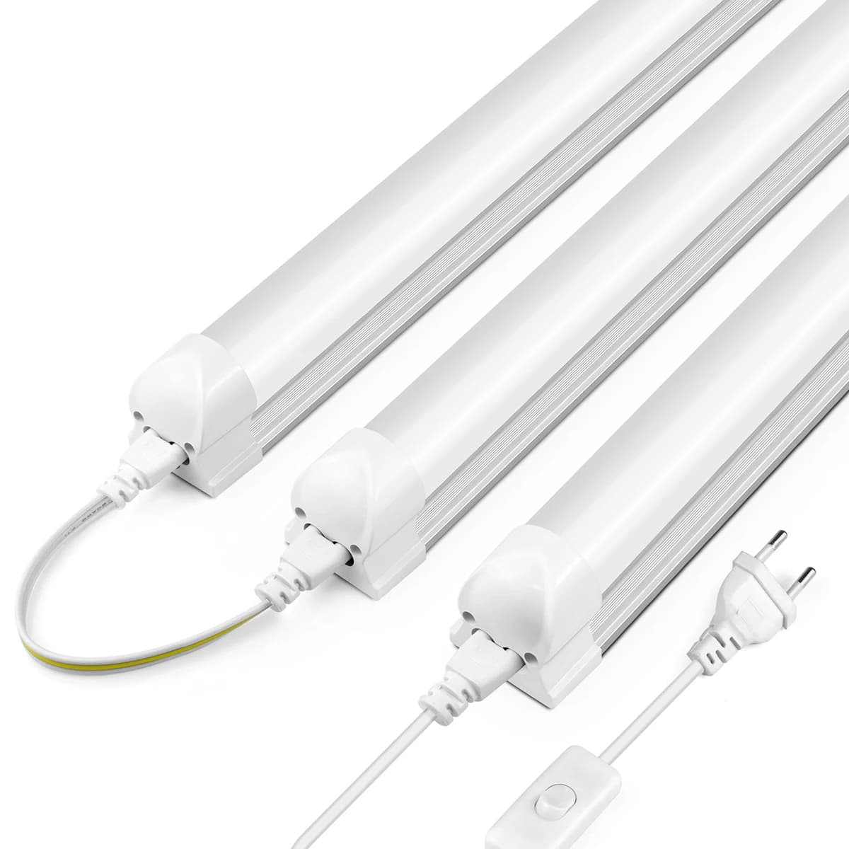 Supper Brightness 25W T8 LED Tube Light 50cm Aluminium Bar Lamp Bulbs 110V 220V Use in Kitchen Cabinet Warehouse Garage Lighting