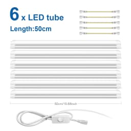 Supper Brightness 25W T8 LED Tube Light 50cm Aluminium Bar Lamp Bulbs 110V 220V Use in Kitchen Cabinet Warehouse Garage Lighting