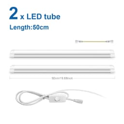 Supper Brightness 25W T8 LED Tube Light 50cm Aluminium Bar Lamp Bulbs 110V 220V Use in Kitchen Cabinet Warehouse Garage Lighting