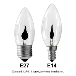4PCS LED E14 E27 Edison Bulb Candle Light Bulb Flame Effect Bulb AC220V Decor Lighting Ampoule Candle Bulb Bedside Lamp