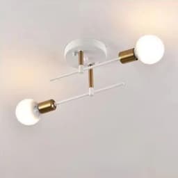 Nordic Simple Living Room Ceiling Light 2 Lamps Modern Long Iron Arm Ceiling Light for Bedroom Dining Room Kitchen E27 AC85-265v