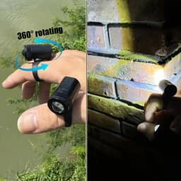 Flashlight Finger Light USB C Charge LED 360 Rotate Adjustable Ring Size Gadget Tool Good Bright Sport Night Fishing Glove Lamp