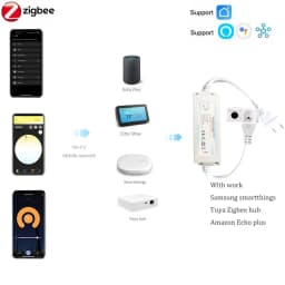ZIGBEE 3.0 220V COB LED Strip Light Highlight Waterproof 288LED/m CRI 80 Linear Lighting Flexible LED Rome Decor for Alexa