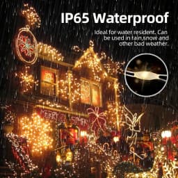 2PCS 32M Solar LED Outdoor Light Festoon Waterproof Garden Fairy String Lamp Christmas Garland Yard Decor