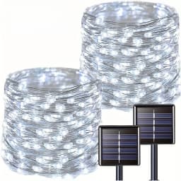 2PCS 32M Solar LED Outdoor Light Festoon Waterproof Garden Fairy String Lamp Christmas Garland Yard Decor