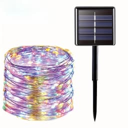 2PCS 32M Solar LED Outdoor Light Festoon Waterproof Garden Fairy String Lamp Christmas Garland Yard Decor