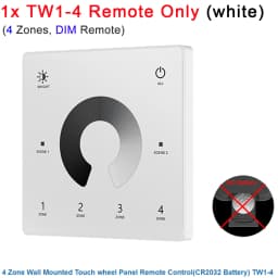 Skydance TW1-4 TW2-4 TW4-4 TW5-4 Wall Touch Panel 2.4G RF 4Zone Dim Switch Controller for Single Color RGB RGBW RGBCCT LED Strip