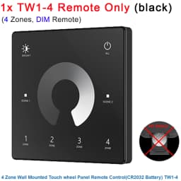 Skydance TW1-4 TW2-4 TW4-4 TW5-4 Wall Touch Panel 2.4G RF 4Zone Dim Switch Controller for Single Color RGB RGBW RGBCCT LED Strip