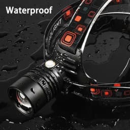 Powerful LED Head Lamp Aluminium Alloy Head Led Light Super Bright Rechargeable Head Flashlight Camping Hunting Fishing Lantern