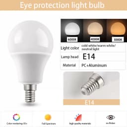 10PCS E27 E14 B22LED Bulb AC220V 3W 6W 9W 12W 15W 18W 20W 6500K/4000K/3000K LED Light Bulb Suitable for Living Room Home Indoor