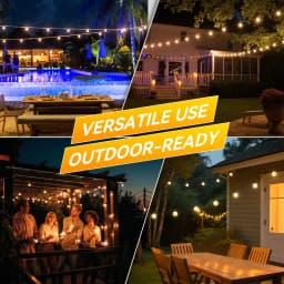 Outdoor Solar LED String Lights Remote Control Camping Tent Waterproof Fairy Lights Pergola Garden Solar String Light Decoration