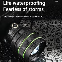 High Power Spotlight Long Range LED Headlamp Headlight Type-C USB Rechargeable Wave Hand Induction Head Flashlight For Camping