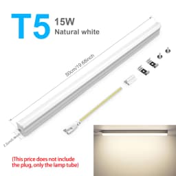 T5/T8 Led Tube Light 15W/25W Aluminium Bar Lamp 50CM 2835LEDs Ceiling Wall Lamps for Indoor Workbench Warehouse Garage Lighting