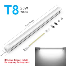 T5/T8 Led Tube Light 15W/25W Aluminium Bar Lamp 50CM 2835LEDs Ceiling Wall Lamps for Indoor Workbench Warehouse Garage Lighting