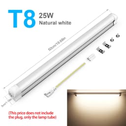 T5/T8 Led Tube Light 15W/25W Aluminium Bar Lamp 50CM 2835LEDs Ceiling Wall Lamps for Indoor Workbench Warehouse Garage Lighting