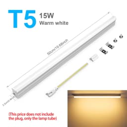 T5/T8 Led Tube Light 15W/25W Aluminium Bar Lamp 50CM 2835LEDs Ceiling Wall Lamps for Indoor Workbench Warehouse Garage Lighting