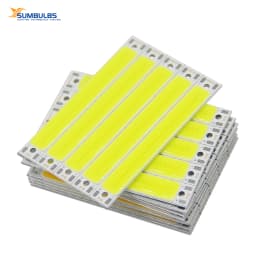 SUMBULBS Hot Sale 3V 3.7V DC 60mm 8mm LED Strip 1.5W 3W Warm Cold White Blue Red COB Light Source for DIY Bicycle Work Lamp
