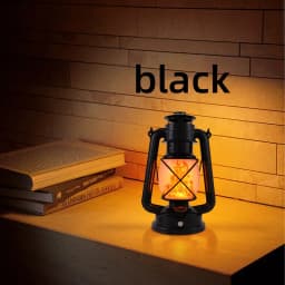USB Rechargeable Led Camping Portable Flame Retro Lantern, 3 Lighting Modes, Suitable for Outdoor Tabletop Camping Tent Lighting.