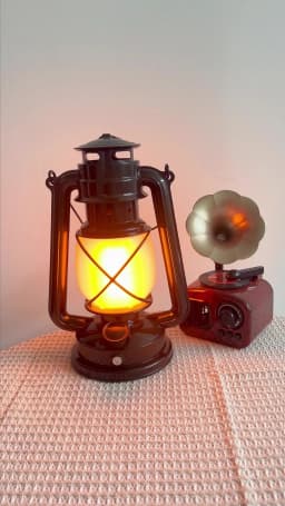 USB Rechargeable Led Camping Portable Flame Retro Lantern, 3 Lighting Modes, Suitable for Outdoor Tabletop Camping Tent Lighting.