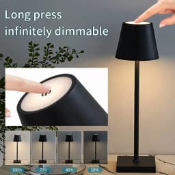 LED Desk Light Touch Switch USB Rechargeable 3 Levels Dimmable Eye Protection Reading Lamp Hotel Bar Bedroom Study Nightlights
