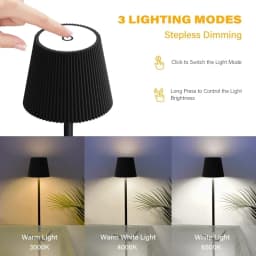 LED Desk Light Touch Switch USB Rechargeable 3 Levels Dimmable Eye Protection Reading Lamp Hotel Bar Bedroom Study Nightlights