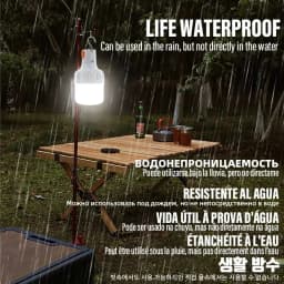 Rechargeable LED Camping Light Camp Rechargeable Emergency USB LED Bulbs Waterproof Energy-saving Bulbs Hanging Work Light Tent