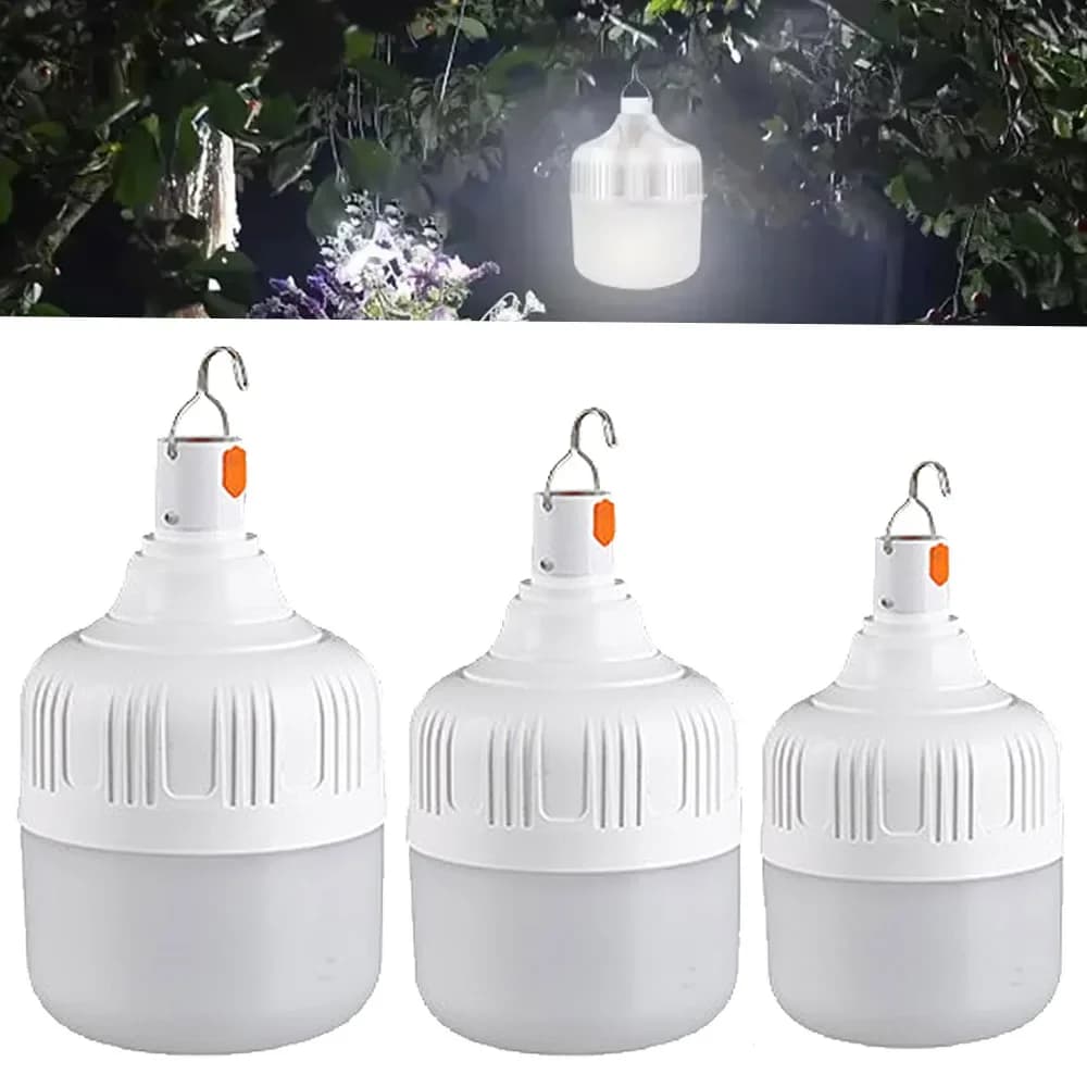 Rechargeable LED Camping Light Camp Rechargeable Emergency USB LED Bulbs Waterproof Energy-saving Bulbs Hanging Work Light Tent