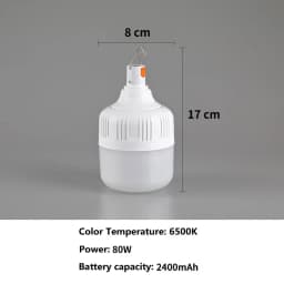 Rechargeable LED Camping Light Camp Rechargeable Emergency USB LED Bulbs Waterproof Energy-saving Bulbs Hanging Work Light Tent