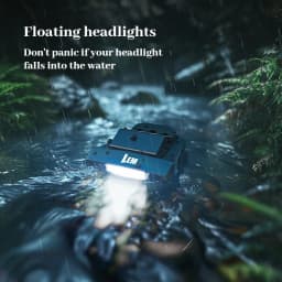 LEM COB Headlight Rechargeable Ultralight USB Head Flashlight 180lm Clip on Hat Light Motion Sensor Headlamp for Fishing Camping