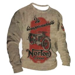 3D Print Fall T-Shirt Vintage Men's T Shirt Long Sleeve Top Tees USA Route 66 Letter Graphic Oversized Loose Clothing 5XL
