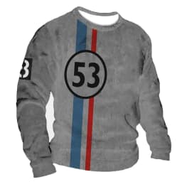 3D Print Fall T-Shirt Vintage Men's T Shirt Long Sleeve Top Tees USA Route 66 Letter Graphic Oversized Loose Clothing 5XL
