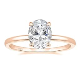 Trumium 3CT 925 Sterling Silver Engagement Rings Oval Cut Solitaire Cubic Zirconia Wedding Promise Rings for Women Fine Jewelry