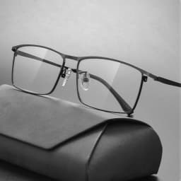 Business Ultralight Titanium Alloy IP Electroplated Full Rim Men's Optical Glasses Frame For Myopia Reading Prescription Eyewear