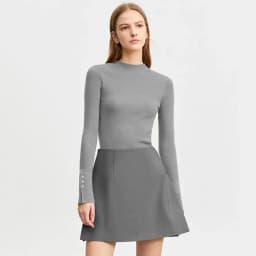 AMII Minimalist Casual Shorts Skirts Women High Waist 2026 Autumn New Fashion Commuter Straight A-Line Skirt 12343035