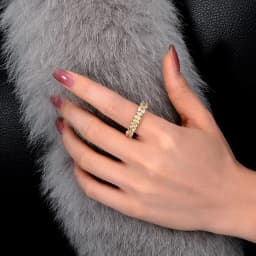 OEVAS Full 5*5mm High Carbon Diamond Wedding Rings S925 Silver Plated 18K Gold for Women Eternity Ring Party Fine Jewelry Gift
