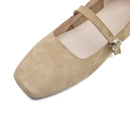 AIYUQI Mary Jane Shoes Women Flat 2026 Spring Shoes Female Genuine Leather Square Head Non-slip Large Size Ballet Shoes Women