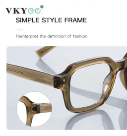 VICKY Classic Simple Fashionable Design Customizable Prescription Reading Glasses Anti-Blue Light Computer Glasses PFD2190