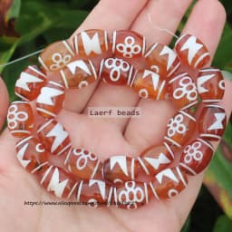 Natural Agate ,10x14mm Green Ancient Tibet Dzi beads 8pcs , For DIY Jewelry making !
