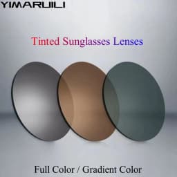 YIMARUILI 1.56/1.61/1.67 Aspherical Anti-blue Light Non-polarized Sunglasses Lens CR39 Resin HD Driving Prescription Lens 1 Pair