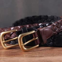 New Luxury Designer Handmade Genuine Leather Women's Belt Jeans Casual Dress Brass Buckle Ladies Trendy Belts Fashion Waistband