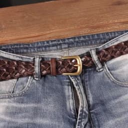 New Luxury Designer Handmade Genuine Leather Women's Belt Jeans Casual Dress Brass Buckle Ladies Trendy Belts Fashion Waistband