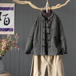 High Quality Cotton Quilted Coats Women New 2024 Autumn Winter Vintage Style Floral Print Female Thick Padded Jackets M078