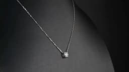 KNOBSPIN D VVS1 Moissanite Necklaces for Women Solitaire Pandent Diamond GRA Certified s925 Silver Plated 18k Dainty Necklace