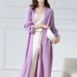 Hot Sale Autumn Winter New 100% Wool Cardigan Sweater Women's V-Neck Solid Fashion Long Female Loose Soft Knit Large Size Coat