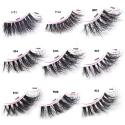 3D Half Lashes Wholesale Natural Half False Eyelashes 3D Mink Lashes Wispy Natural Crisscross Fake Eyelashes Extension Makeup