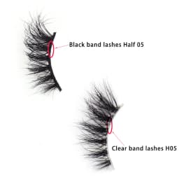 3D Half Lashes Wholesale Natural Half False Eyelashes 3D Mink Lashes Wispy Natural Crisscross Fake Eyelashes Extension Makeup