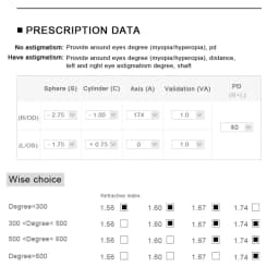 O-Q CLUB 1.56 1.61 1.67 1.74 Aspherical Anti-Reflection Anti-Scratch HD Optical Prescription Progressive Multifocal Lenses