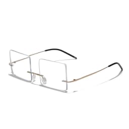 Special Glasses For Playing Billiards Men's Frameless High-Definition Eyeglasses Ultra Light Pure Titanium Prescription Eyewear