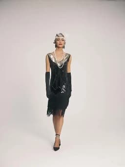 Women's Long Skirt Summer 1920s Gatsby Vintage Great Gatsby Party Flapper Dress Sleeveless Sequin Tassel Fringe Cocktail Dress